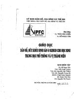 GIÁO DỤC DÂN SỐ VÀ SỨC KHỎE SINH SẢN