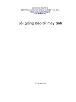 Bài giảng Bảo trì máy tính