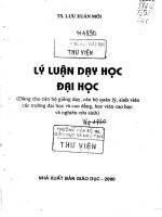 Giáo trình lý luận dạy học Đại Học