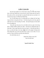 một số giải pháp nhằm hoàn thiện công tác kế toán vốn bằng tiền và các khoản thanh toán tại công ty cổ phần may khánh hòa