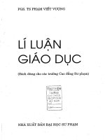 Giáo trình lý luận giáo dục