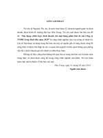 xây dựng chiến lược kinh doanh cho mặt hàng phân bón lá của công ty tnhh long sinh đến năm 2020