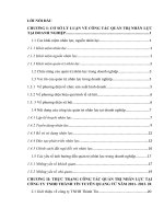 Luận Văn Công tác quản trị nhân lực trong doanh nghiệp