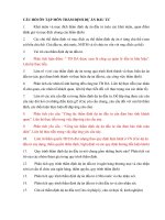 30 câu hỏi ôn tập môn thẩm định dự án đầu tư có đáp án