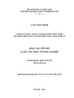 đánh giá thực trạng và định hướng phát triển hệ thống điểm dân cư huyện nghi lộc, tỉnh nghệ an