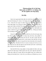 phương pháp sắc ký khí lỏng hiệu suất cao (hplc) và những vấn đề cần nghiên cứu ứng dụng