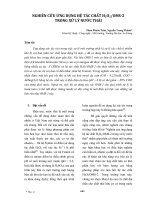 NGHIÊN cứu ỨNG DỤNG hệ tác CHẤT h2o2 OMSo2 TRONG xử lý nước THẢi