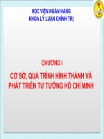 CƠ SỞ, QUÁ TRÌNH HÌNH THÀNH VÀ PHÁT TRIỂN TƯ TƯỞNG HỒ CHÍ MINH