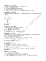 162 Câu hỏi Dao động cơ học Có đáp án