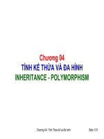 tính kế thừa và đa hình inheritanca polymorphism