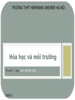 hóa học và môi trường