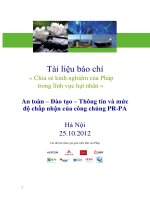 kinh nghiệm của pháp  trong lĩnh vực hạt nhân