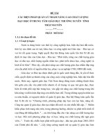 Các biện pháp quản lý nhằm nâng cao chất lượng dạy học ở trung tâm giáo dục thường xuyên tỉnh thái  nguyên