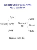 những vấn đề cơ bản của phương pháp kỷ luật tích cực