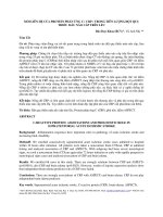 MỐI LIÊN hệ của PROTEIN PHẢN ỨNG c ( CRP ) TRONG TIÊN LƯỢNG đột QUỴ THIẾU máu não cấp TRÊN lều