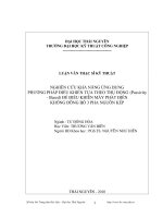 nghiên cứu khả năng ứng dụng phương pháp điều khiển tựa theo thụ động (passivity- based) để điều khiển máy phát điện không đồng bộ 3 pha nguồn kép