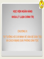 TƯ TƯỞNG HỒ CHÍ MINH VỀ VẤN ĐỀ DÂN TỘC VÀ CÁCH MẠNG GIẢI PHÓNG DÂN TỘC