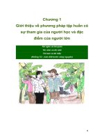 Giới thiệu về phương pháp tập huấn có sự tham gia của người học và đặc điểm của người lớn