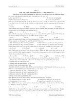 trắc nghiệm vật lý luyện thi đh