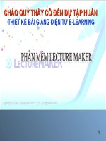 hướng dẫn sử dụng phần mềm lecture maker