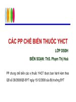 các phương pháp chế biến thuốc y học cổ truyền