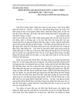 ĐỊNH HưỚNG QUI HOẠCH bảo tồn và PHÁT TRIỂN đầm ĐÔNG hồ   VIỆT NAM