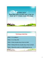 HưỚNG dẫn hoạt động giám sát phản ứng có hại của thuốc tại cơ sở khám bệnh, chữa bệnh,pdf