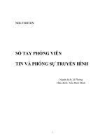 sổ tay phóng viên tin và phóng sự truyền hình