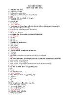 bài tập trắc nghiệm môn chi  tiết máy