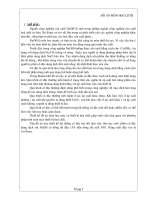 thiết kế hệ thống cô đặc hai nồi làm việc liên tục xuôi chiều cô đặc dung dịch xút naoh có nồng độ độ