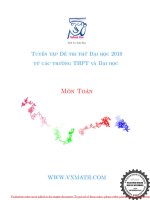 tuyển tập đề thi thử đại học 2010 từ các trường thpt và đại học môn toán có lời giải