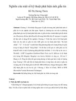 nghiên cứu một số ỹ thuật phát hiện ảnh giấu tin