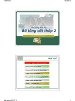 Side bài giảng Bê tông cốt thép 2