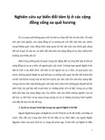 Nghiên cứu sự biến đổi tâm lý ở các cộng đồng sống xa quê hương