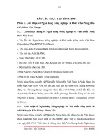 báo cáo thực tập tại ngân hàng nông nghiệp và phát triển nông thôn chi nhánh văn giang