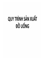 đề tài quy trình sản xuất đồ uống