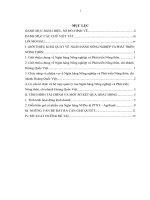 báo cáo thực tập Tình hình hoạt động tín dụng tại Ngân hàng Nông nghiệp và Phát triển Nông thôn Việt Nam”