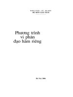 bài giảng phương trình vi phân đạo hàm riêng