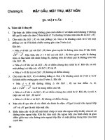 lý thuyết và bài tập mặt cầu mặt trụ mặt nón