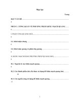 Nghiên cứu ảnh hưởng của các chất pha loãng đến quá trình khâu mạch quang