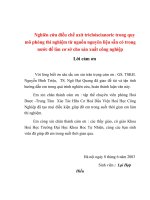 nghiên cứu điều chế axít tricloiscianoric trong quy mô phòng thí nghiệm từ nguồn nguyên liệu sẵn có