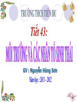 bài 41 môi trường và các nhân tố sinh thái. giáo án bồi dưỡng thao giảng, thi giáo viên giỏi lớp 9 môn sinh học (13)