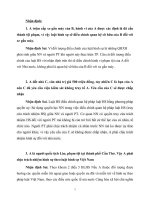 câu hỏi nhận định luật hình sự 2009 có bổ sung có đáp án đúng sai