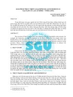 GIẢI PHÁP PHÁT TRIỂN LOẠI HÌNH DU LỊCH HOMESTAY   TẠI CỤM CÙ LAO AN BÌNH – VĨNH LONG