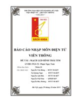 báo cáo nhập môn điện tử viễn thông đề tài mạch LED hình trái tim
