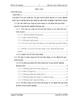 Hoàn thiện công tác kế toán bán hàng và xác định kết quả kinh doanh tại Công ty Cổ phần thương mại và nhiệt điện Phúc Thịnh