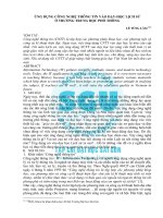 ỨNG DỤNG CÔNG NGHỆ THÔNG TIN VÀO DẠYHỌC LỊCH SỬ  Ở TRƯỜNG TRUNG HỌC PHỔ THÔNG