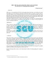 ĐIỀU CHẾ TiO2 BẰNG PHƯƠNG PHÁP AXIT SUNFURIC CÓ ÁP SUẤT TỪ TINH QUẶNG ILMENIT