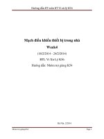 hướng dẫn bài tập môn KT vi xử lý về mạch điều khiển thiết bị trong nha