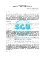 XÂY DỰNG CÔNG CỤ  HỖ TRỢ TƯ VẤN MUA HÀNG QUA MẠNG